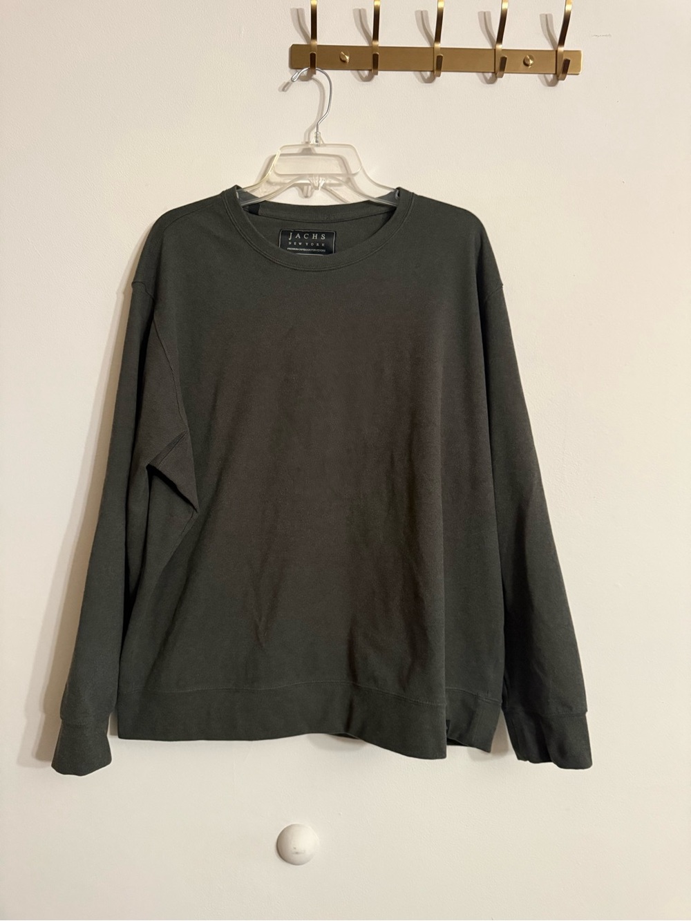 Jachs New York Sweatshirt XXL Green Crewneck Pullover Camping Outdoor Hiking
